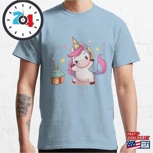 Party Unicorn Happy Express Your Feelings Classic T-Shirt Unisex